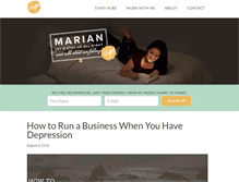 Tablet Screenshot of marianlibrarian.com